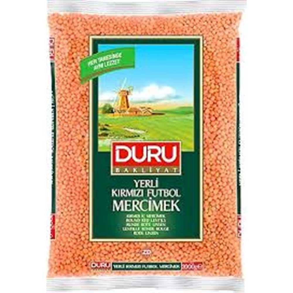 DURU KIRMIZI FUTBOL MERCİMEK 2 KG