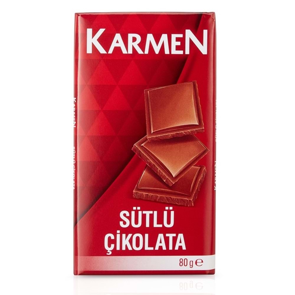 KARMEN SÜTLÜ ÇİKOLATA 80 G