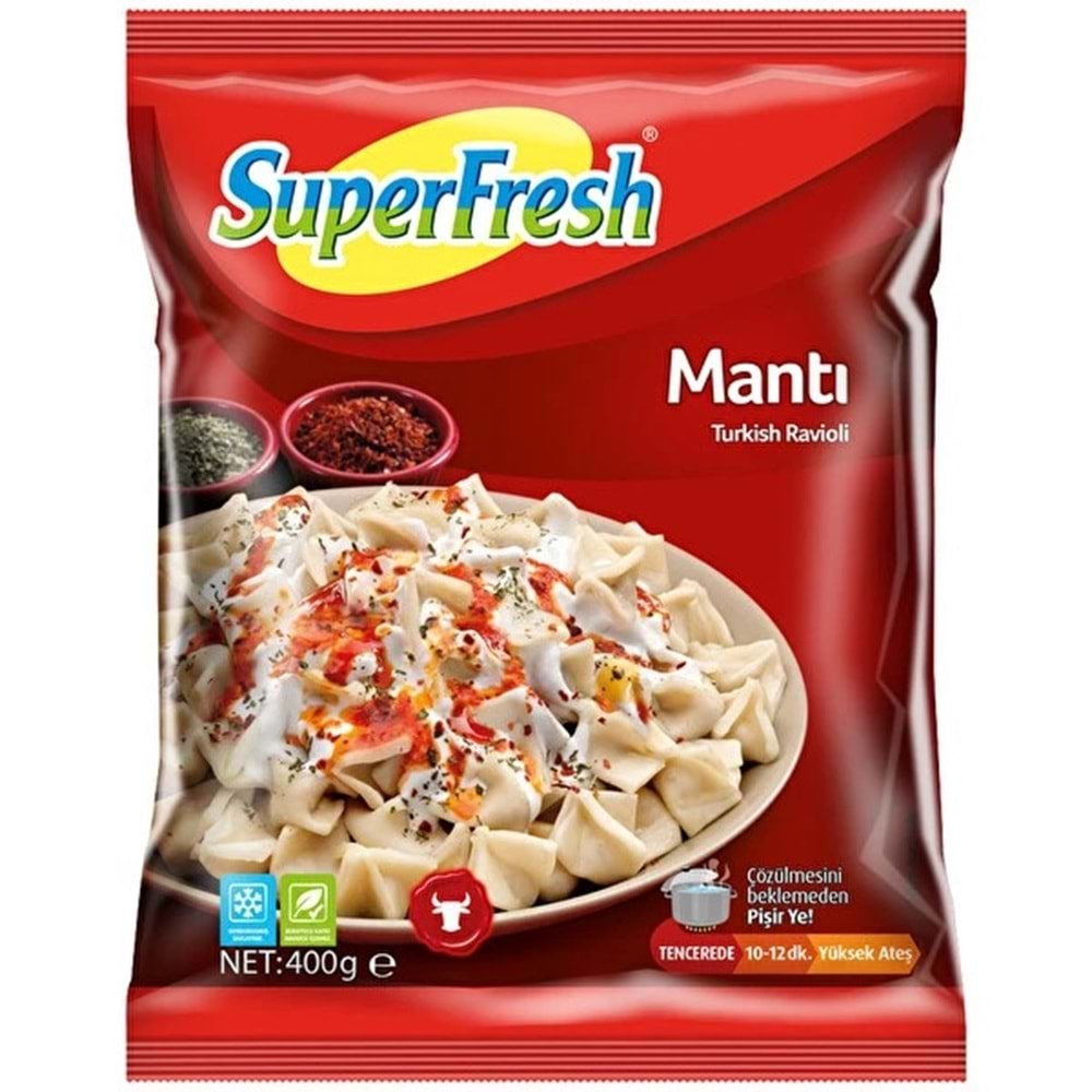 SUPERFRESH MANTI 400G