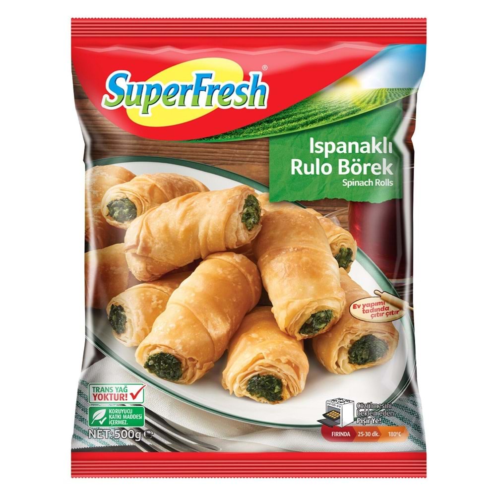 SÜPERFRESH RULO BÖREK ISPANAKLI 500 GR
