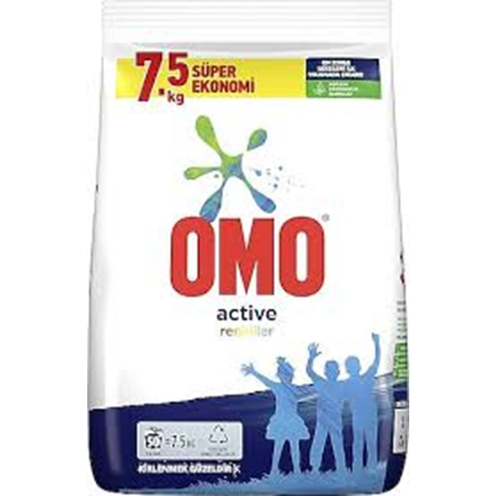 OMO ACTIVE FRESH RENKLİLER 7,5 KG