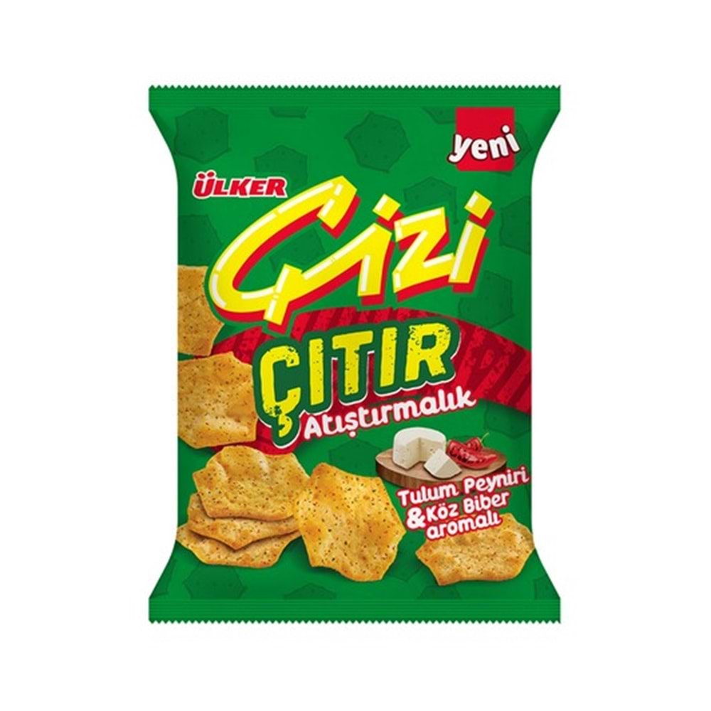 ÜLKER ÇİZİ ÇITIR TULUM PE&KÖZ BİBER 40 G