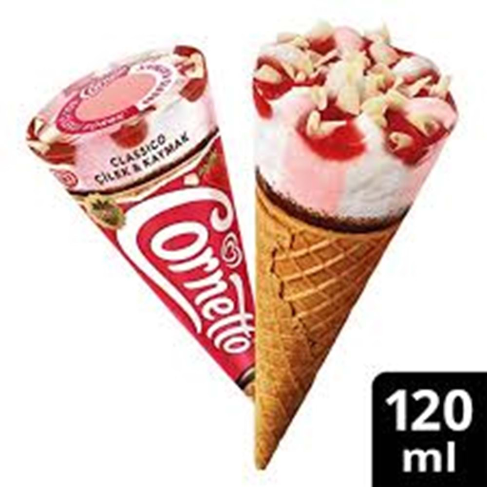 CORNETTO ÇİLEK KAYMAK 120 ML