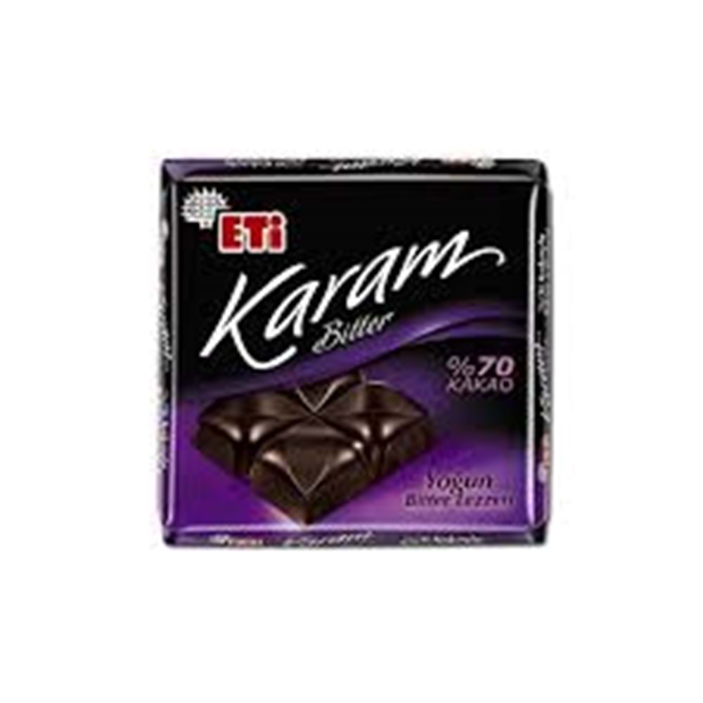 ETİ KARAM BİTTER %70 KAKAO 60 GR