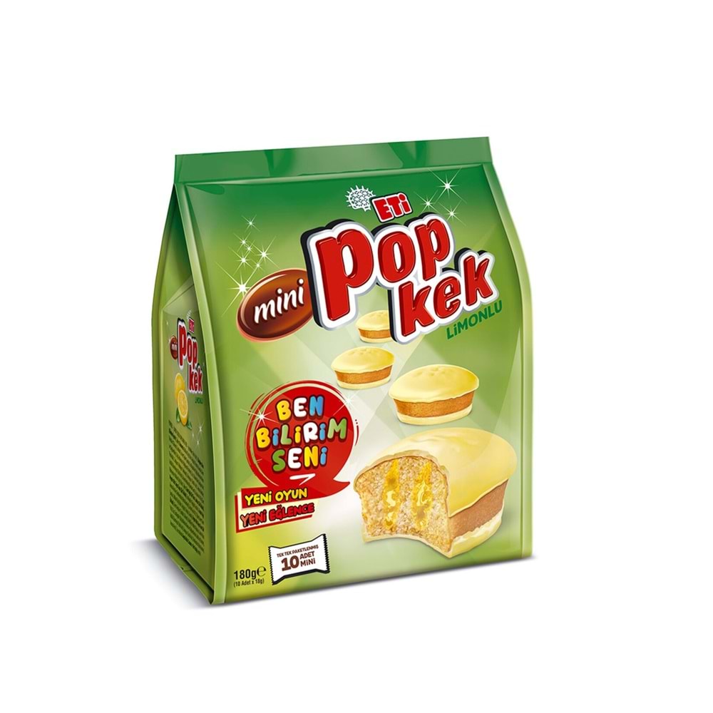 ETİ POPKEK MİNİ LİMONLU 180 G