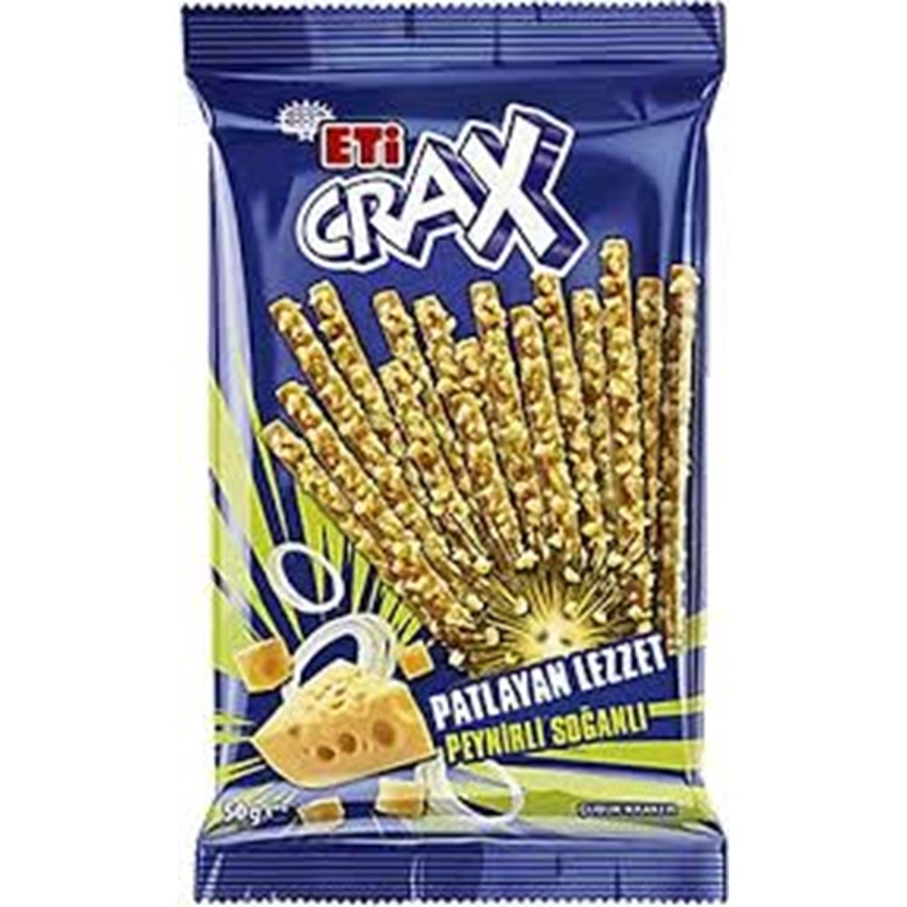 ETİ CRAX PATLAYAN LEZZET PEYNİR & SOĞANLI ÇUBUK 50 G