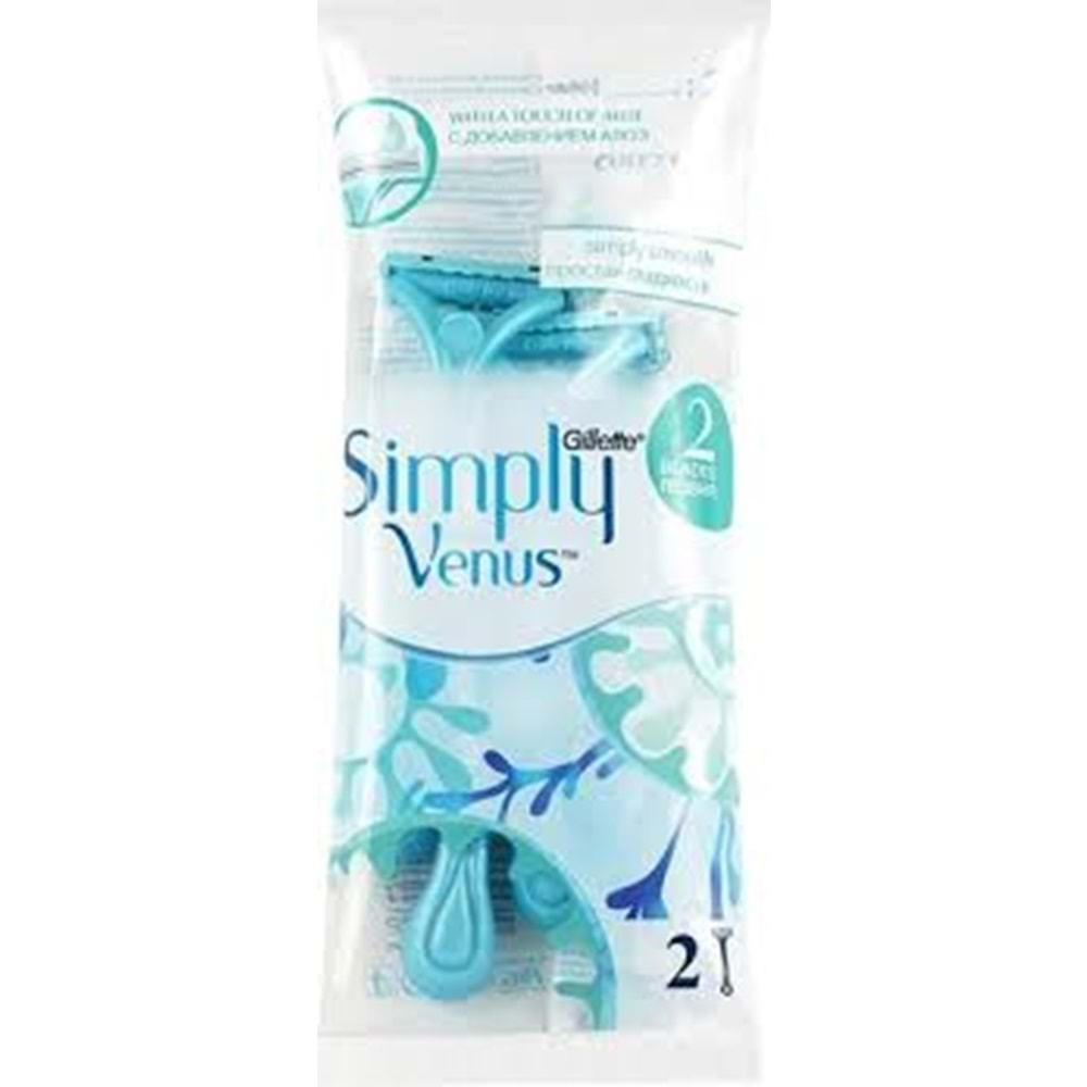 VENUS 2 SIMPLY POŞET TIRAŞ BIÇAĞI 2'Lİ