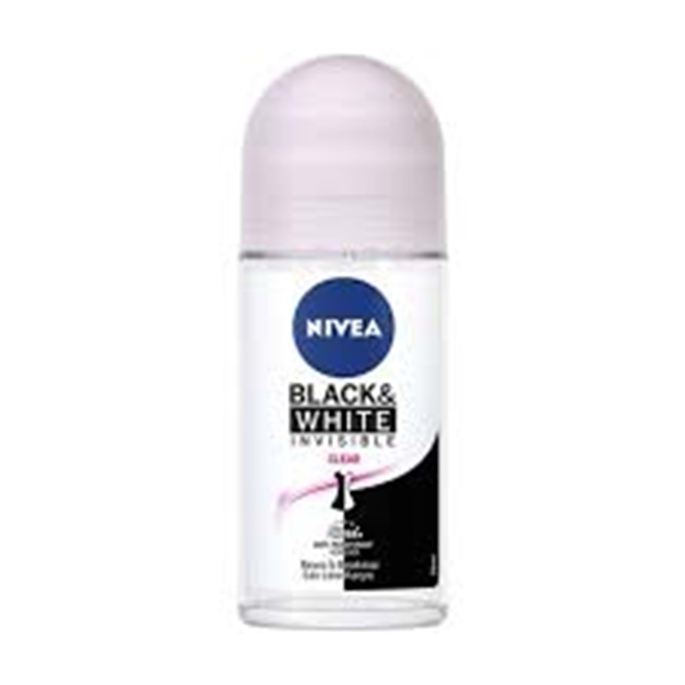 NIVEA B&W CLEAR KADIN ROLL ON 50 ML