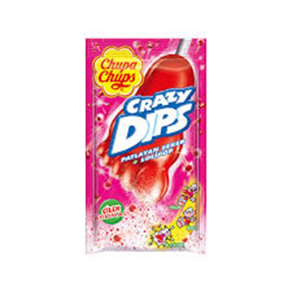 CHUPA CHUPS CRAZY DIPS ÇİLEK ARO. 16 G