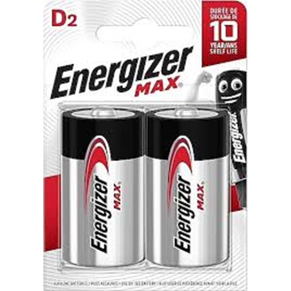 ENERGIZER D PİL 2 Lİ ADET