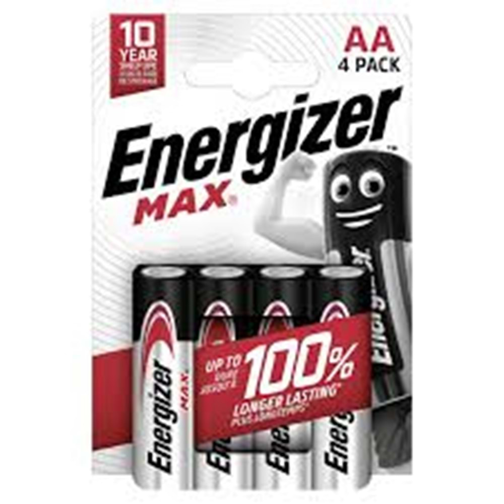 ENERGIZER ALKALIN AA KALIN PIL 4'LÜ