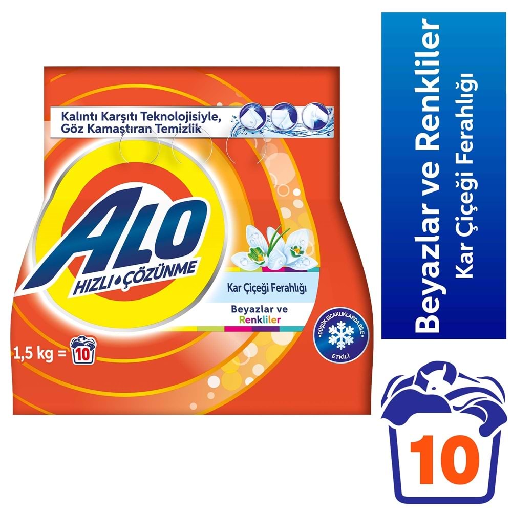 ALO BEYAZ VE RENKLİ Ç. DET. TOZ 1,5 KG