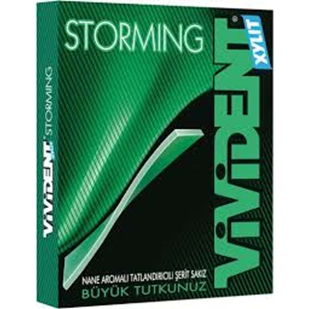 VİVİDENT STORMİNG YEŞİL NANE AROMALI SAKIZ 33 GR