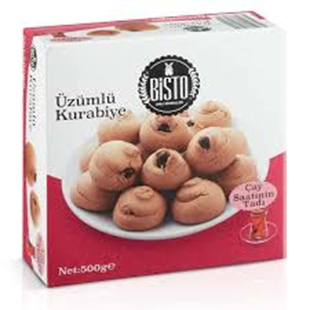 BİSTO ÜZÜMLÜ KURABİYE 500 G