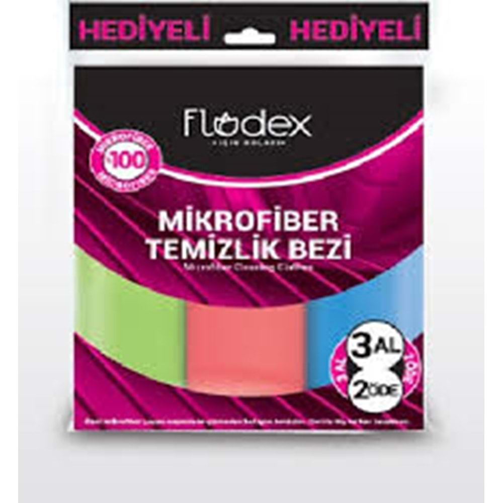 FLODEX 3'LÜ TEMİZLİK BEZİ