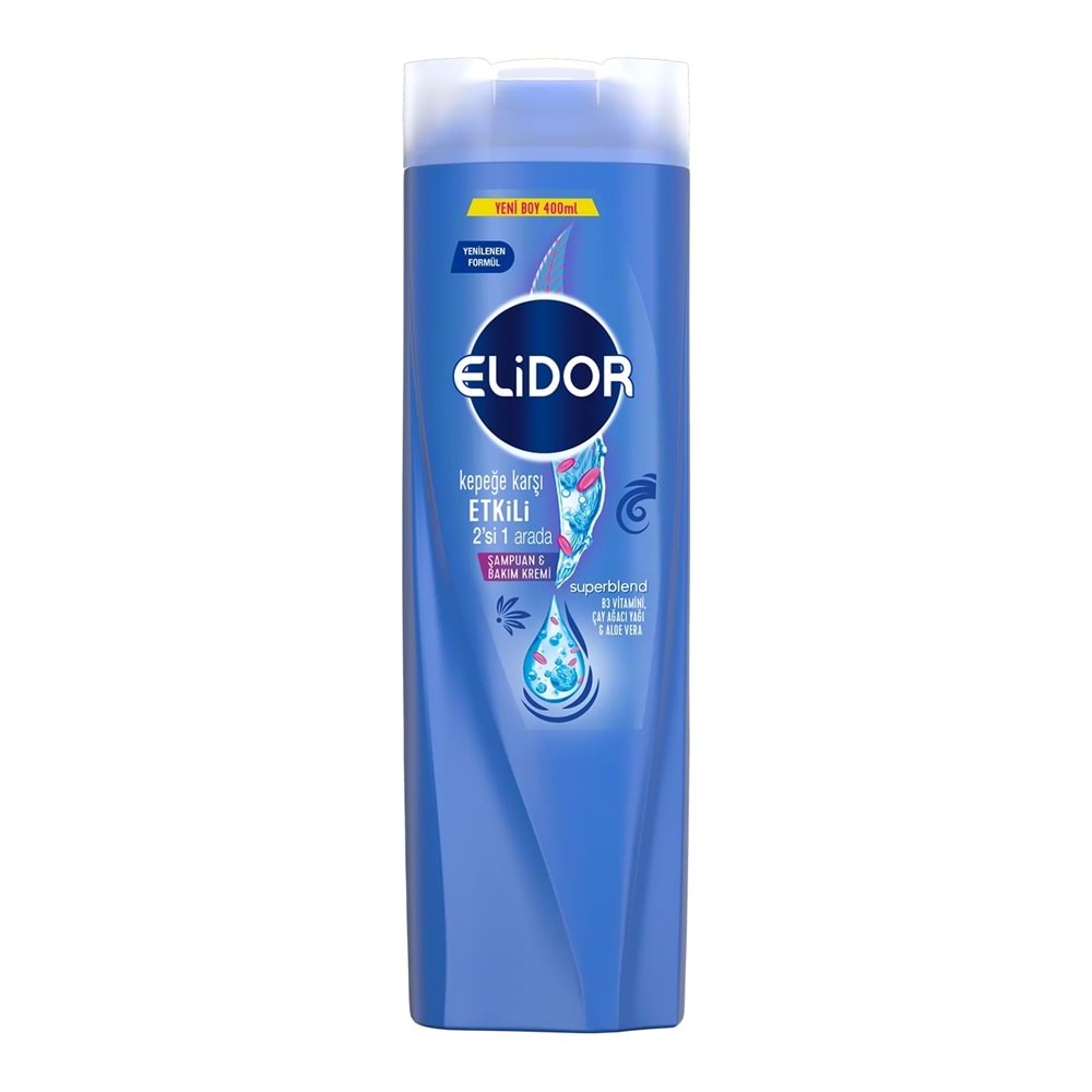 ELİDOR ŞAMPUAN KEPEĞE KAR. 2IN1 400 ML