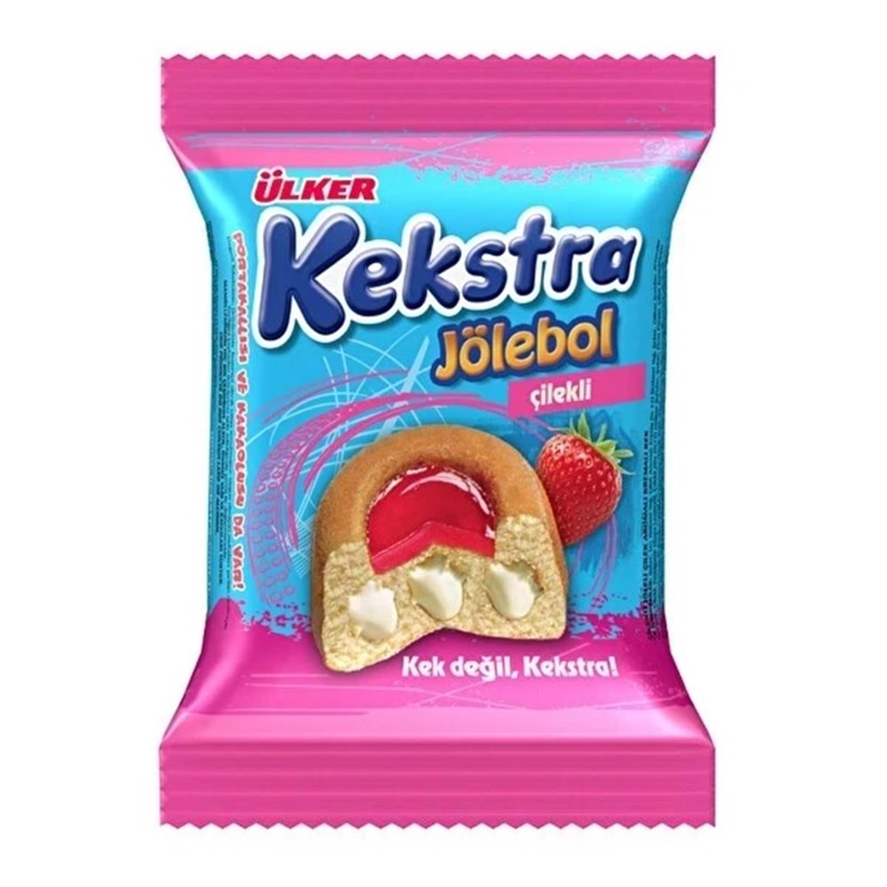 ÜLKER KEKSTRA JÖLEBOL ÇİLEKLİ KEK 40 G