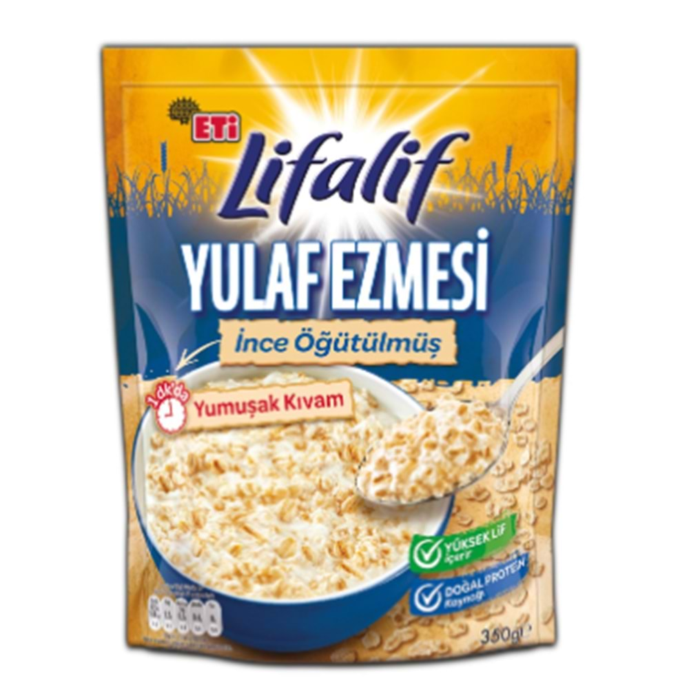 ETİ LİFALİF İNCE ÖĞÜTÜ YULAF EZİ 350 GR