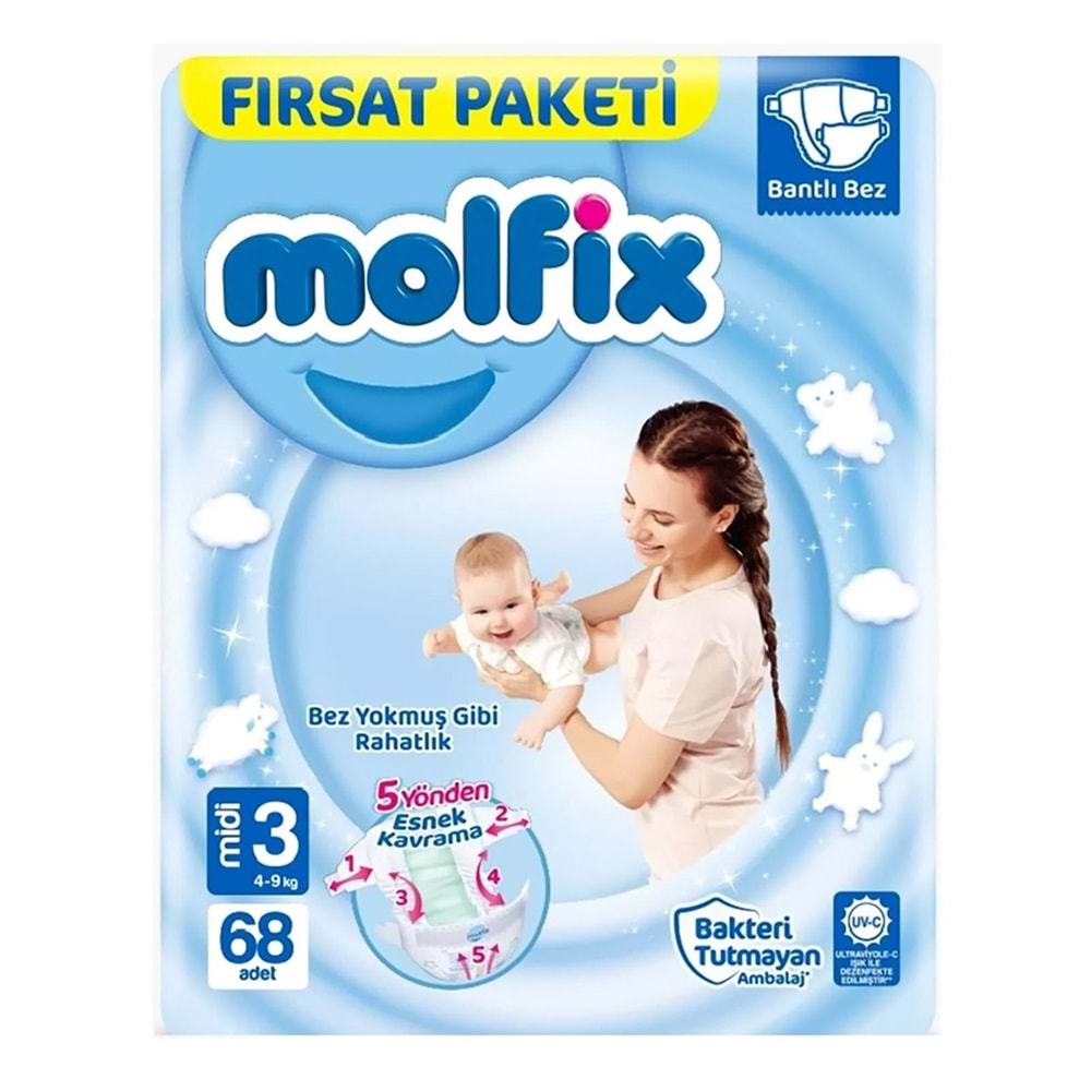 MOLFİX FIRSAT PAKETİ MİDİ (3) 68 Lİ