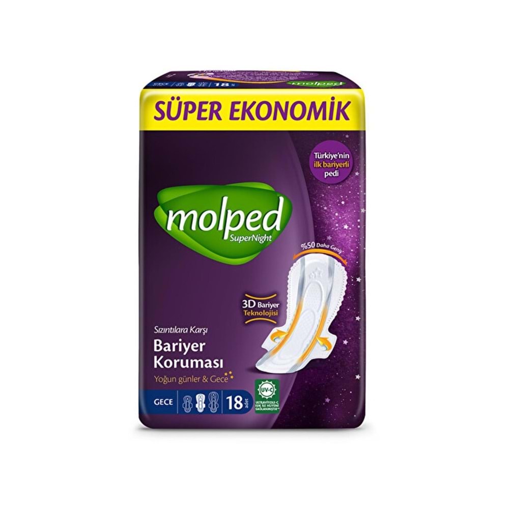 MOLPED SUPERNIGHT SÜPER EKO.UZUN 18'Lİ