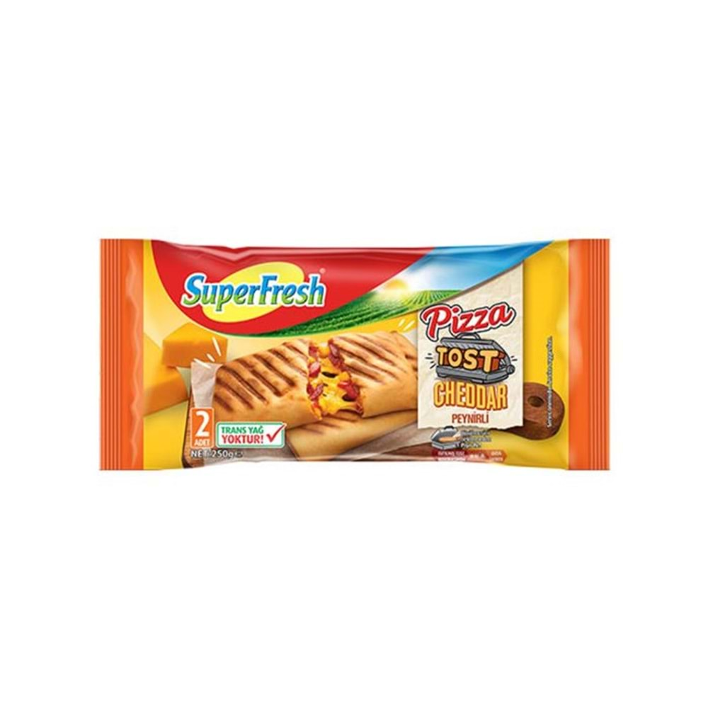 SÜPERFRESH PİZZA TOST CHEDDAR PEY 250.GR