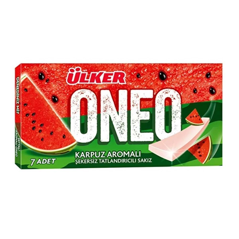 ÜLKER ONEO KARPUZ AROMALI SLİMS SAK 14 G