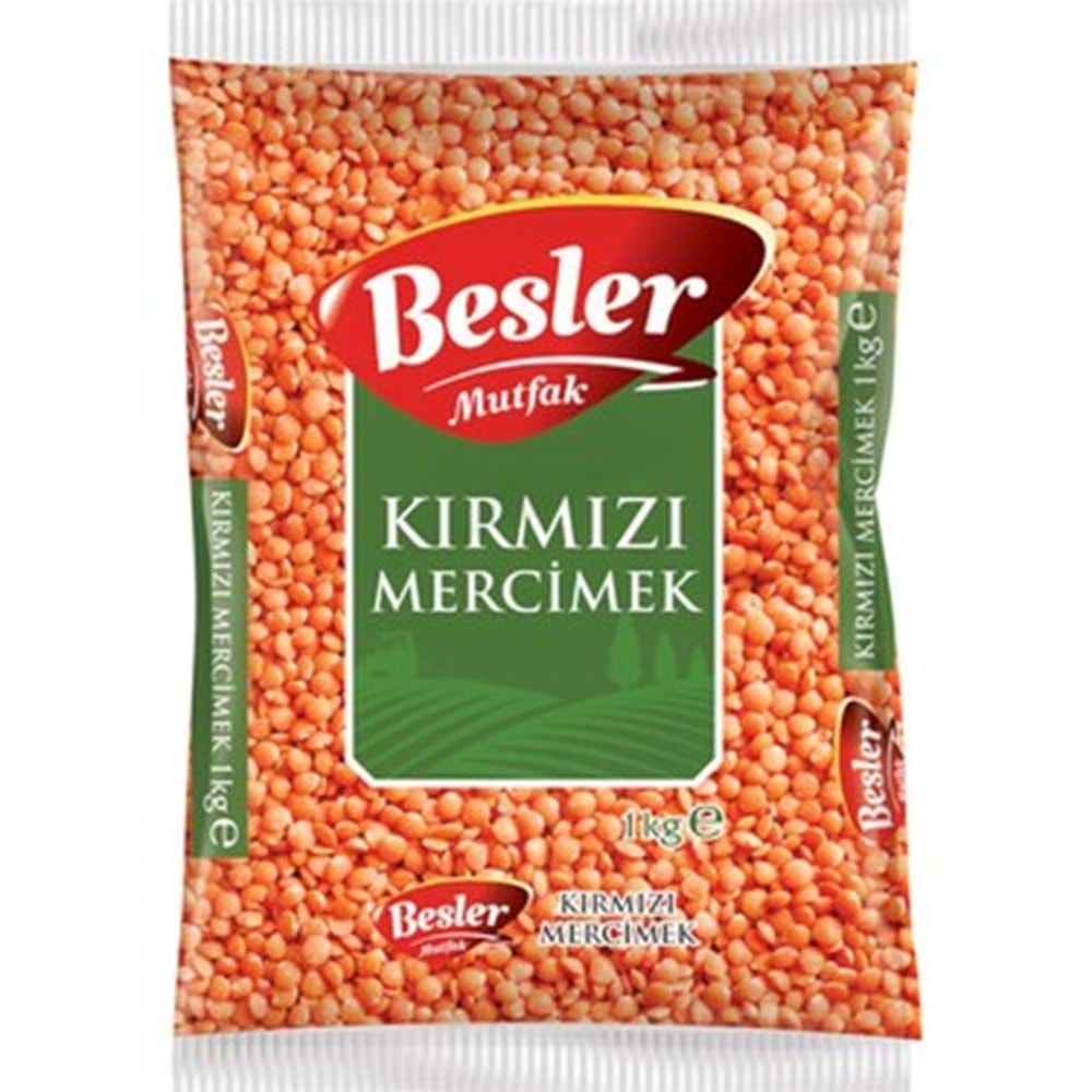 BESLER MUTFAK KIRMIZI MERCİMEK 1 KG