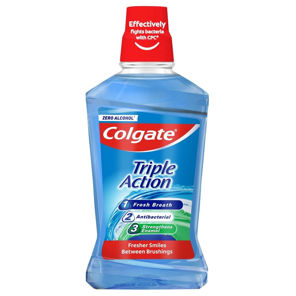 COLGATE ÜÇLÜ ETKİ AĞIZ BAKIM SUYU 500 ML