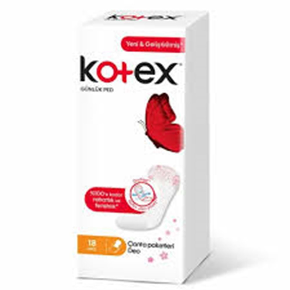 KOTEX GÜNLÜK PED 18Lİ PARFÜMLÜ