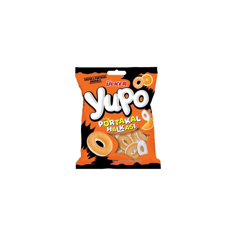 ÜLKER YUPO PORTAKAL HALKASI JELİBON 80G