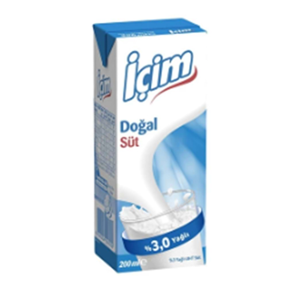 İÇİM DOĞAL SÜT 200ML