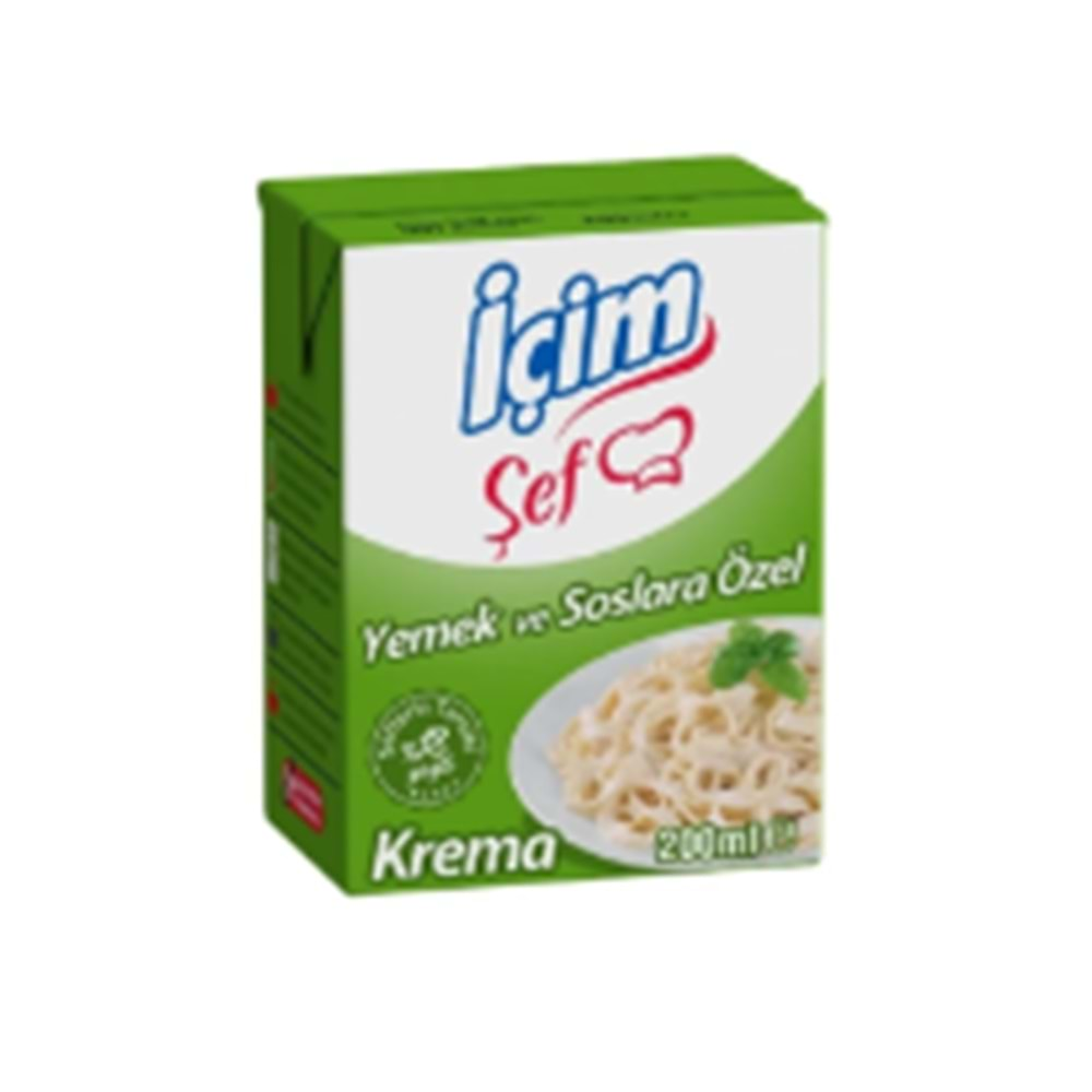 İÇİM ŞEF YEMEK VE SOSLARA ÖZEL KREMA 200ML