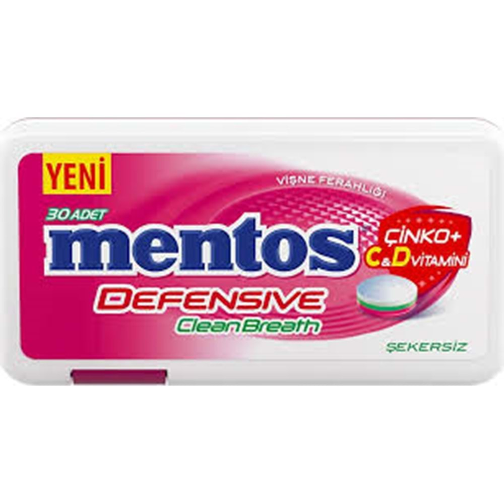 MENTOS DEFESIVE VIŞNE FERAHLIGI 21G