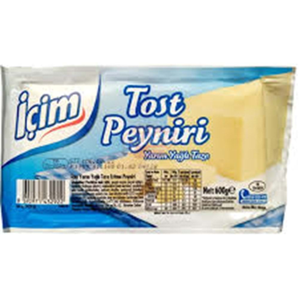 İCİM TOST PEYNIRI YARIM YAGLI 600G