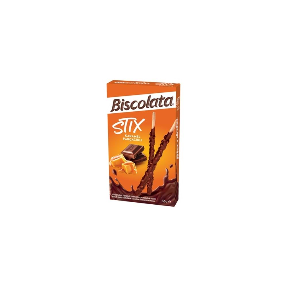 BİSCOLATA STİX KARAMEL PARCACIKLI 36G
