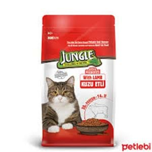 JUNGLE YETİŞKİN KEDİ MAMA KUZULU 1,5.KG