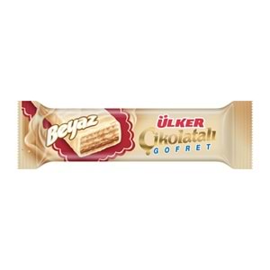 ÜLKER ÇİKOLATALI GOFRET BEYAZ 35 G