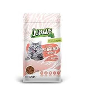 JUNGLE KEDİ MAMASI SOMONLU 500.GR