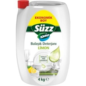 SÜZZ LİMON AKTİF BULAŞIK DET. SIVI 4 KG