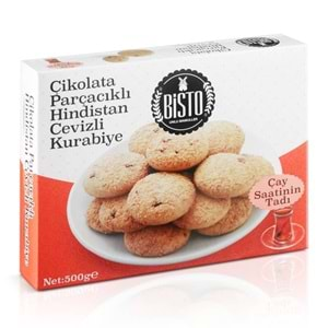 BİSTO HİNDİSTAN CEVİZLİ KURABİYE 500 G