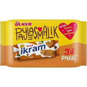 ÜLKER İKRAM KREMALI FIND BİSK M.P 3*84 G