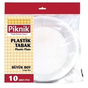 PİKNİK PLASTİK TABAK 10 AD