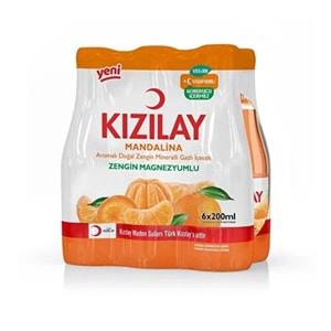 KIZILAY MANDALİNA 6X200ML ADET