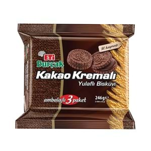 ETİ BURCAK KAKAO KREMALI 3 LU PAKET 246G