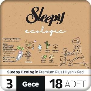 SLEEPY ECOLOGİC 3 GECE 18 ADET