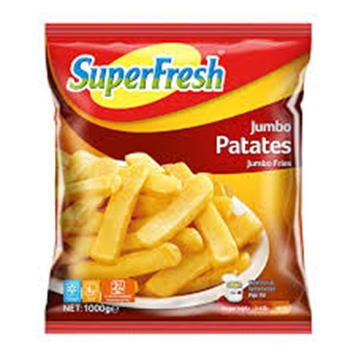 SUPERFRESH JUMBO PATETES9X18 1000 GR