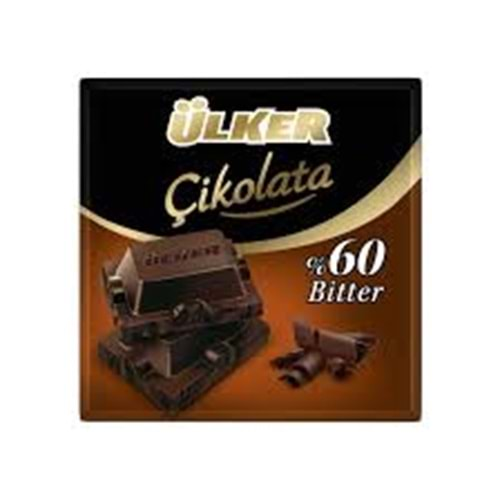 ÜLKER ÇİKOLATA BİTTER 60GR