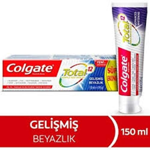 COLGATE TOTAL GELİŞMİŞ BEYAZLIK DİŞ MACU