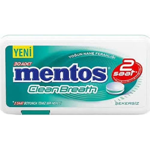 MENTOS CLEAN BREATH YOĞUN NANE 21 G