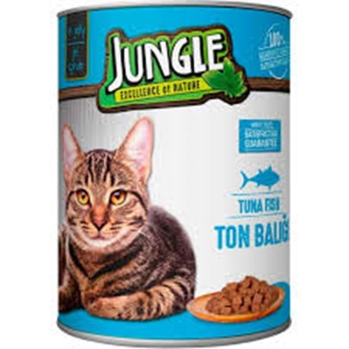 JUNGLE TON BALIKLI KEDİ KONSERVESİ 415GR